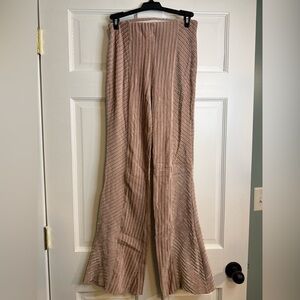 Free People Slim Pull On Velvet Flare Pants